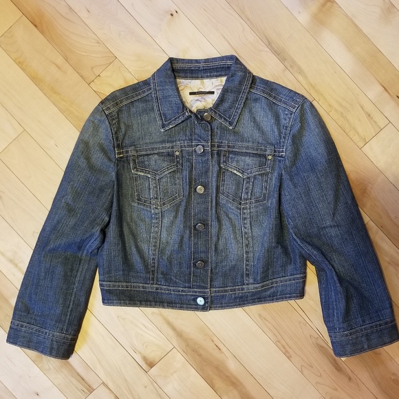 elie tahari jean jacket